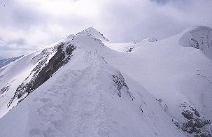 Grat der Ammergauer Hochplatte (15.3.03) [Zum Vergrößern anklicken]