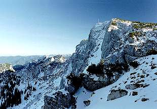 Nordwand der Benediktenwand [Zum Vergrößern anklicken]