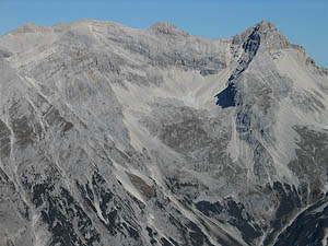 Birkkarspitze von Süden [Zum Vergrößern anklicken]