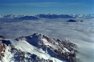 Blick vom Wendelstein nach Westen