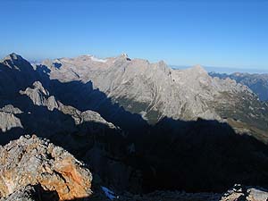 Zugspitze von der Partenkirchener Dreitorspitze [Zum Vergrößern anklicken]