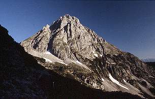 Ehrwalder Sonnenspitze von Coburger Hütte [Zum Vergrößern anklicken]