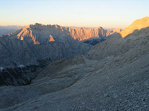 Gleiersch-Kette von der Laliderer Spitze (10. September 2006) [Zum Vergrößern anklicken]