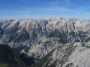 Karwendel Hauptkette vom Großen Lafatscher [Zum Vergrößern anklicken]