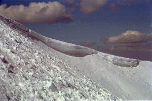 Schneewächte am Hirschberg