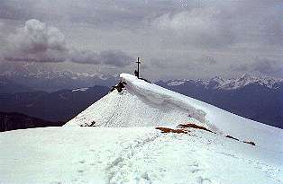 Gipfel des Hochgern [28.4.2001, zum Vergrößern anklicken]