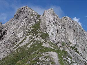 Kuhljochspitze (2293 m) von Westen [Zum Vergößern anklicken]