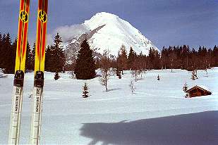 Hohe Munde von der Olympialoipe bei Seefeld [Zum Vergrößern anklicken]