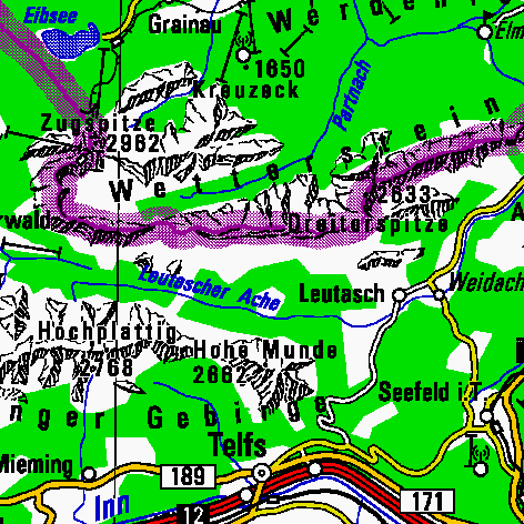 Karte Wetterstein